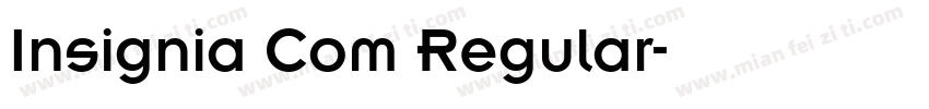 Insignia Com Regular字体转换